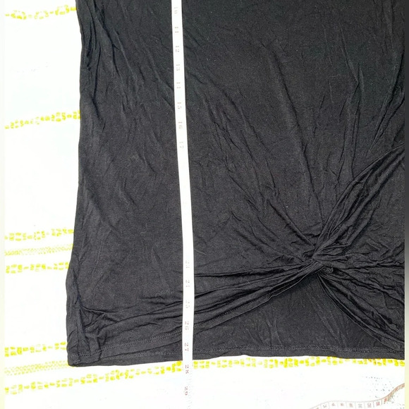 Black Lightweight Side Knot Tie Tank Top Size XXL - Picture 5 of 6